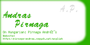 andras pirnaga business card